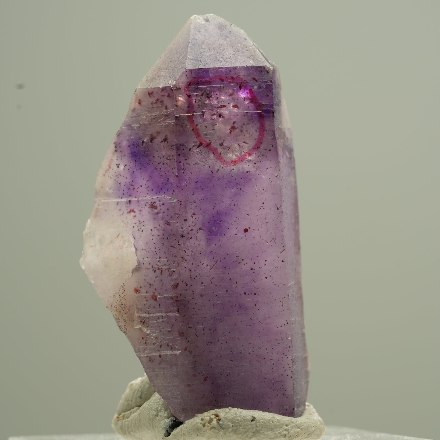 Enhydro Phantom Amethyst Spitze, 1x Blase Goboboseb, Namibia 18*15*13mm #13754