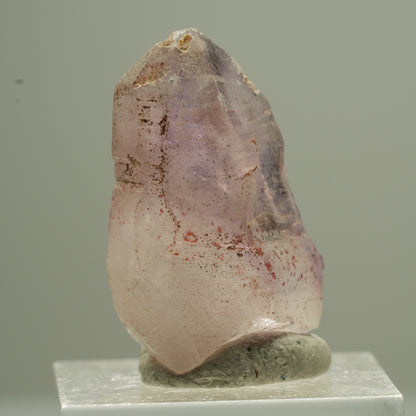 Seltene Phantom Amethyst Zepter mit Eisen Spitze Goboboseb, Namibia 32*19*16mm #13757