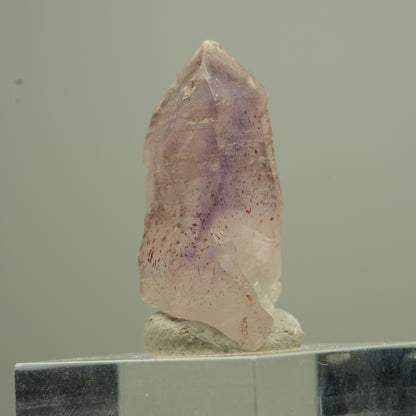 Seltene Phantom Amethyst Zepter mit Eisen Spitze Goboboseb, Namibia 32*19*16mm #13757