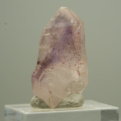 Seltene Phantom Amethyst Zepter mit Eisen Spitze Goboboseb, Namibia 32*19*16mm #13757