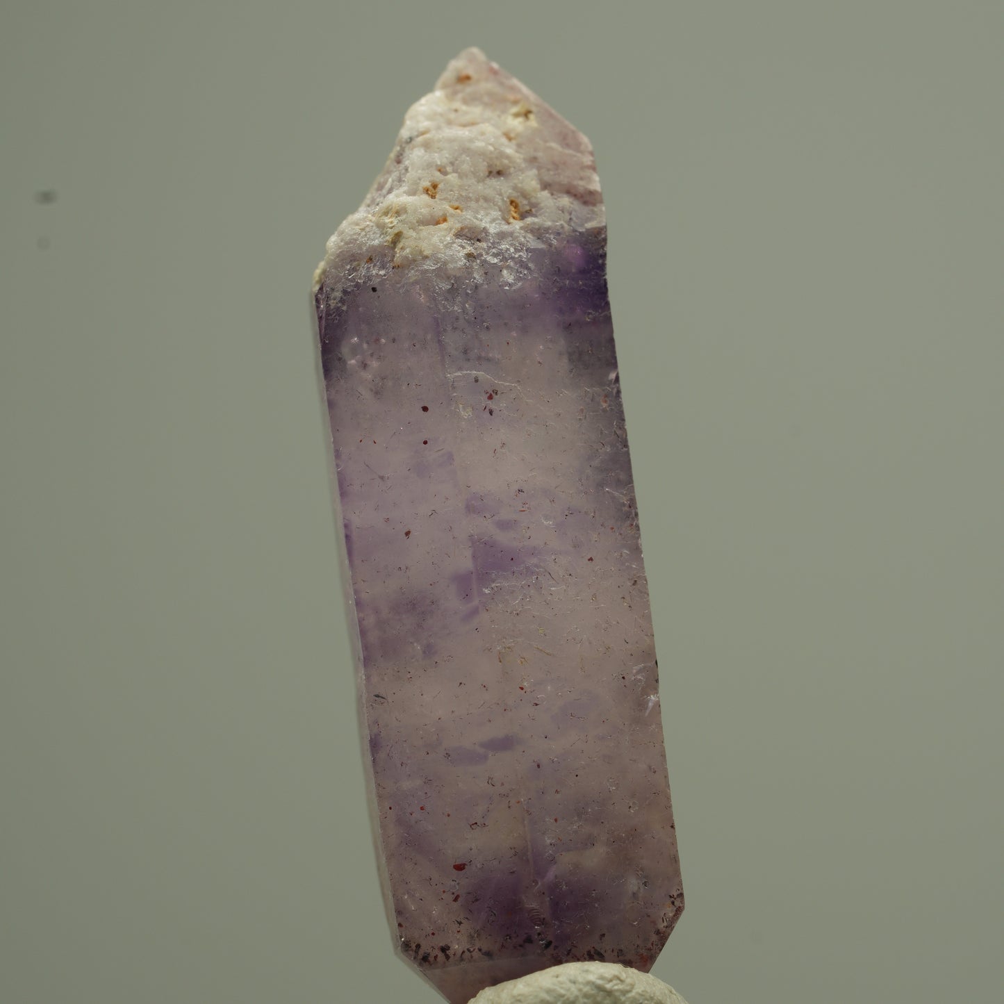 Phantom Amethyst Doppelender Spitzen mit Eisen Brandberg, Namibia 37*13*10mm #13761