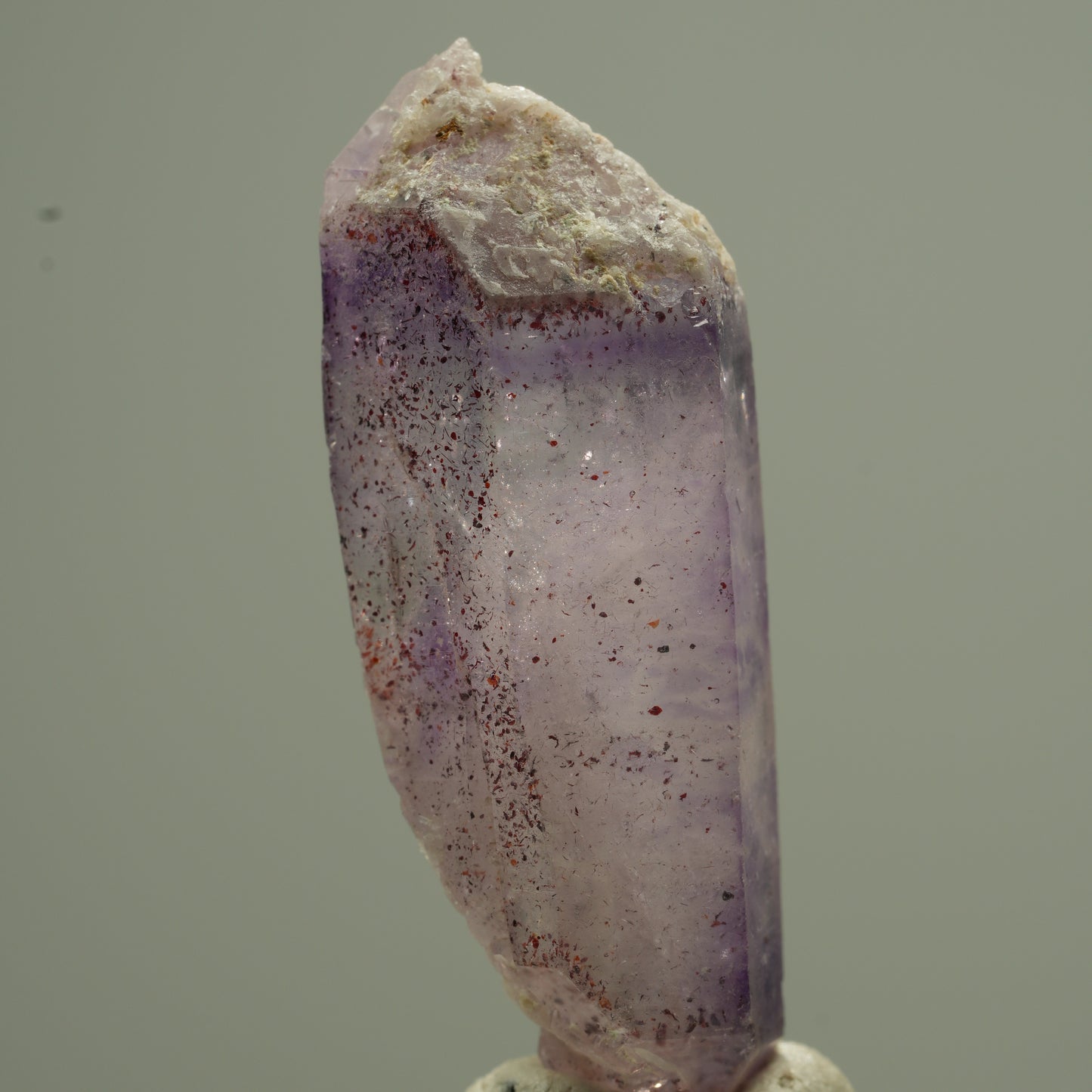 Phantom Amethyst Doppelender Spitzen mit Eisen Brandberg, Namibia 37*13*10mm #13761