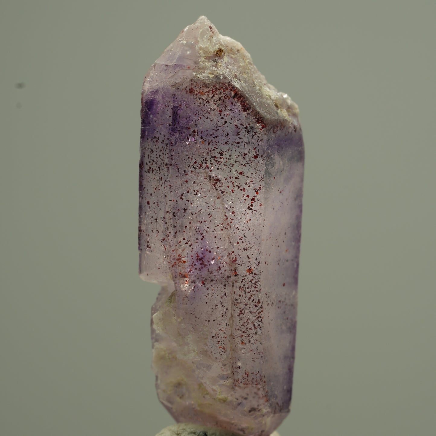 Phantom Amethyst Doppelender Spitzen mit Eisen Brandberg, Namibia 37*13*10mm #13761