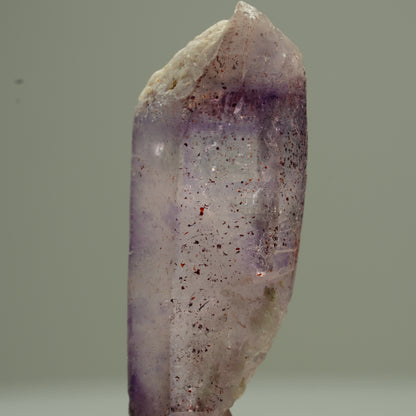Phantom Amethyst Doppelender Spitzen mit Eisen Brandberg, Namibia 37*13*10mm #13761
