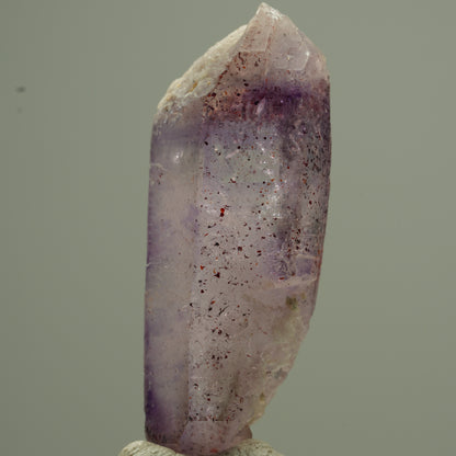Phantom Amethyst Doppelender Spitzen mit Eisen Brandberg, Namibia 37*13*10mm #13761