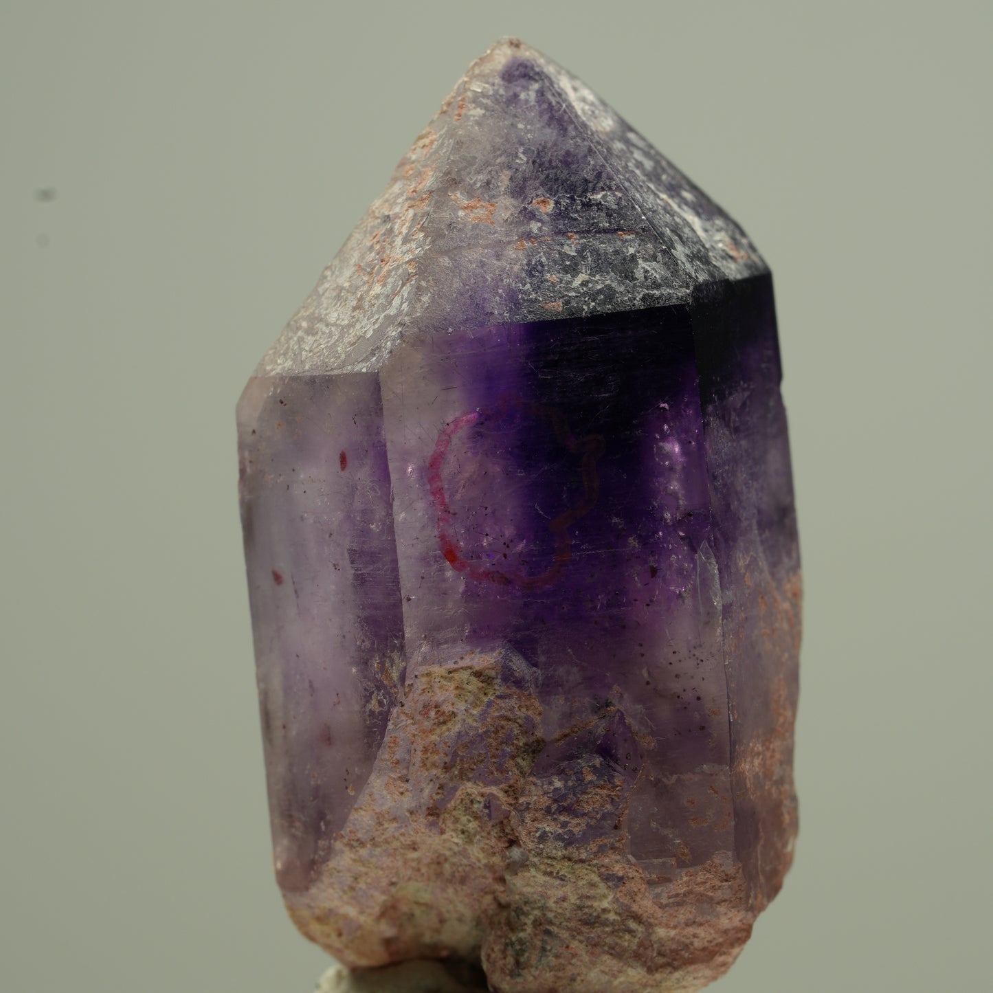 Enhydro Phantom Amethyst Spitze, 1x Blase Brandberg, Namibia 36*18*17mm #13763