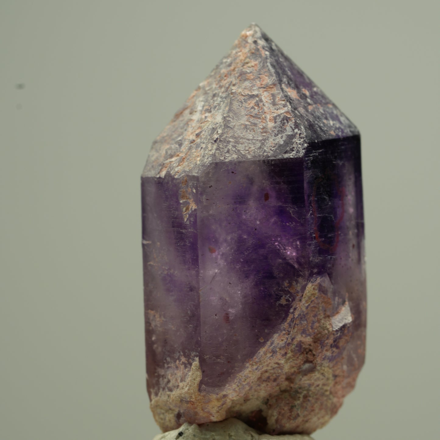 Enhydro Phantom Amethyst Spitze, 1x Blase Brandberg, Namibia 36*18*17mm #13763