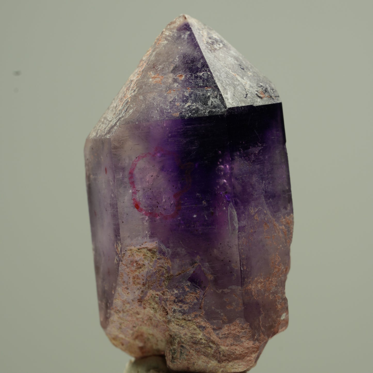 Enhydro Phantom Amethyst Spitze, 1x Blase Brandberg, Namibia 36*18*17mm #13763