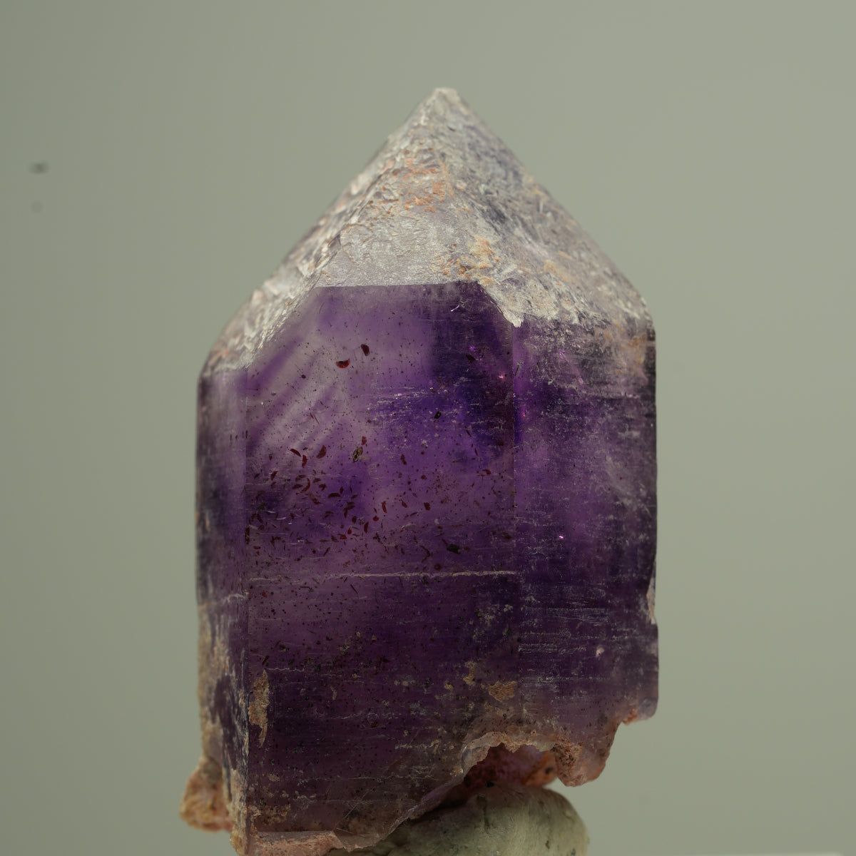 Pointe d'améthyste Enhydro Phantom, 1 bulle Brandberg, Namibie 36*21*18mm #13764
