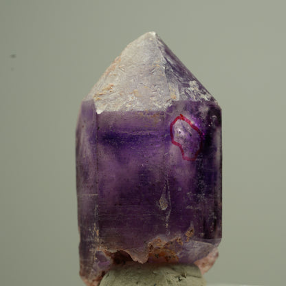 Pointe d'améthyste Enhydro Phantom, 1 bulle Brandberg, Namibie 36*21*18mm #13764