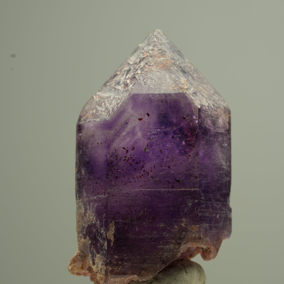 Pointe d'améthyste Enhydro Phantom, 1 bulle Brandberg, Namibie 36*21*18mm #13764
