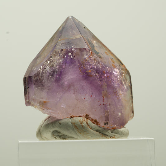 Klare Lemurian Phantom Amethyst Spitze Goboboseb, Namibia 27*24*17mm #13766