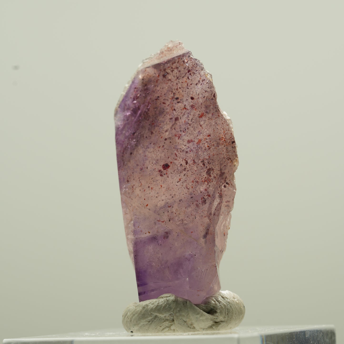 Seltene Phantom Amethyst mit Eisen Spitze Brandberg, Namibia 33*20*11mm #13771