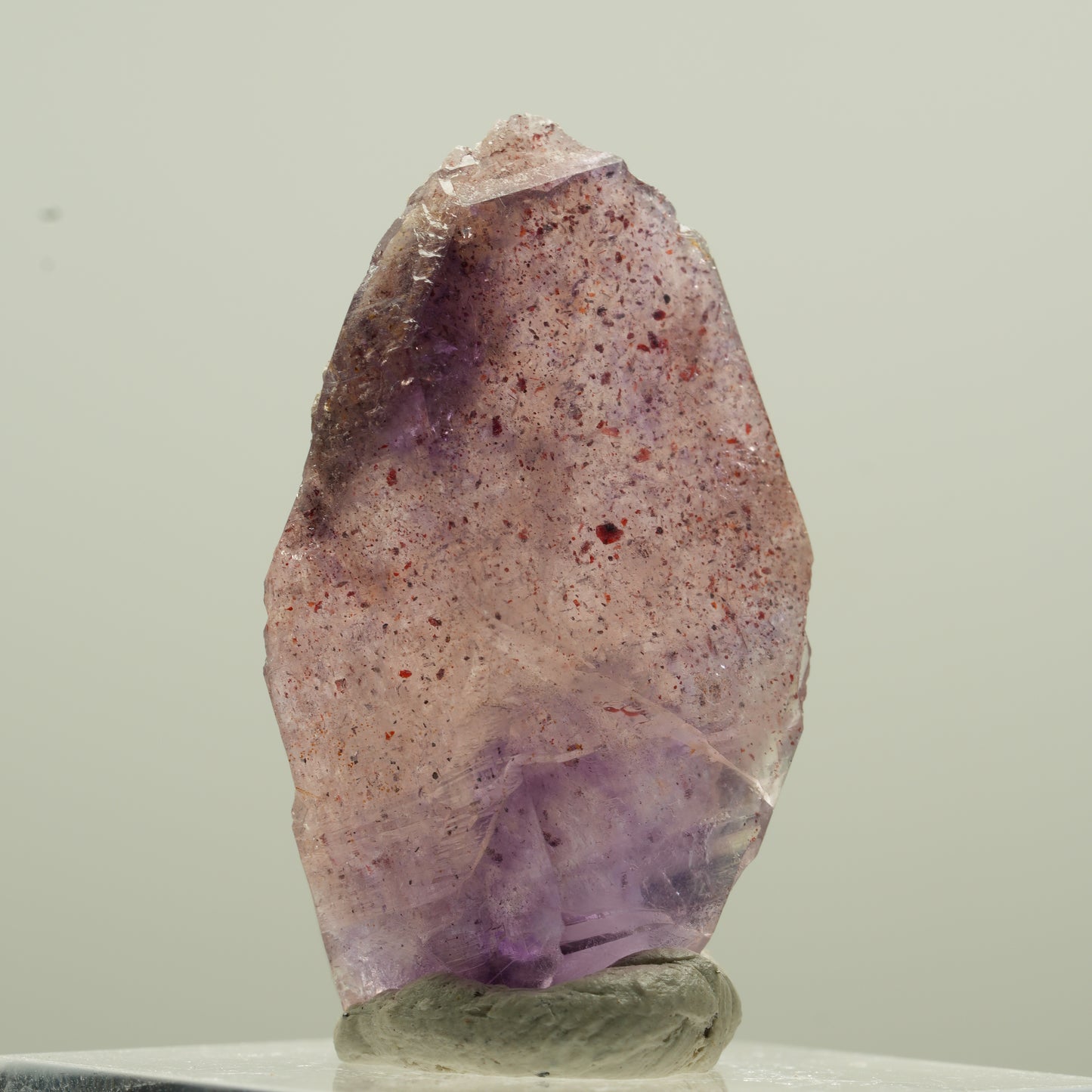 Seltene Phantom Amethyst mit Eisen Spitze Brandberg, Namibia 33*20*11mm #13771