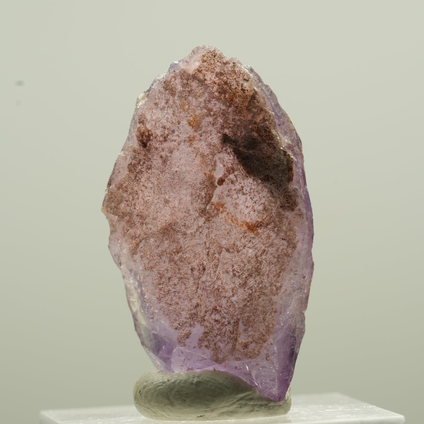 Seltene Phantom Amethyst mit Eisen Spitze Brandberg, Namibia 33*20*11mm #13771