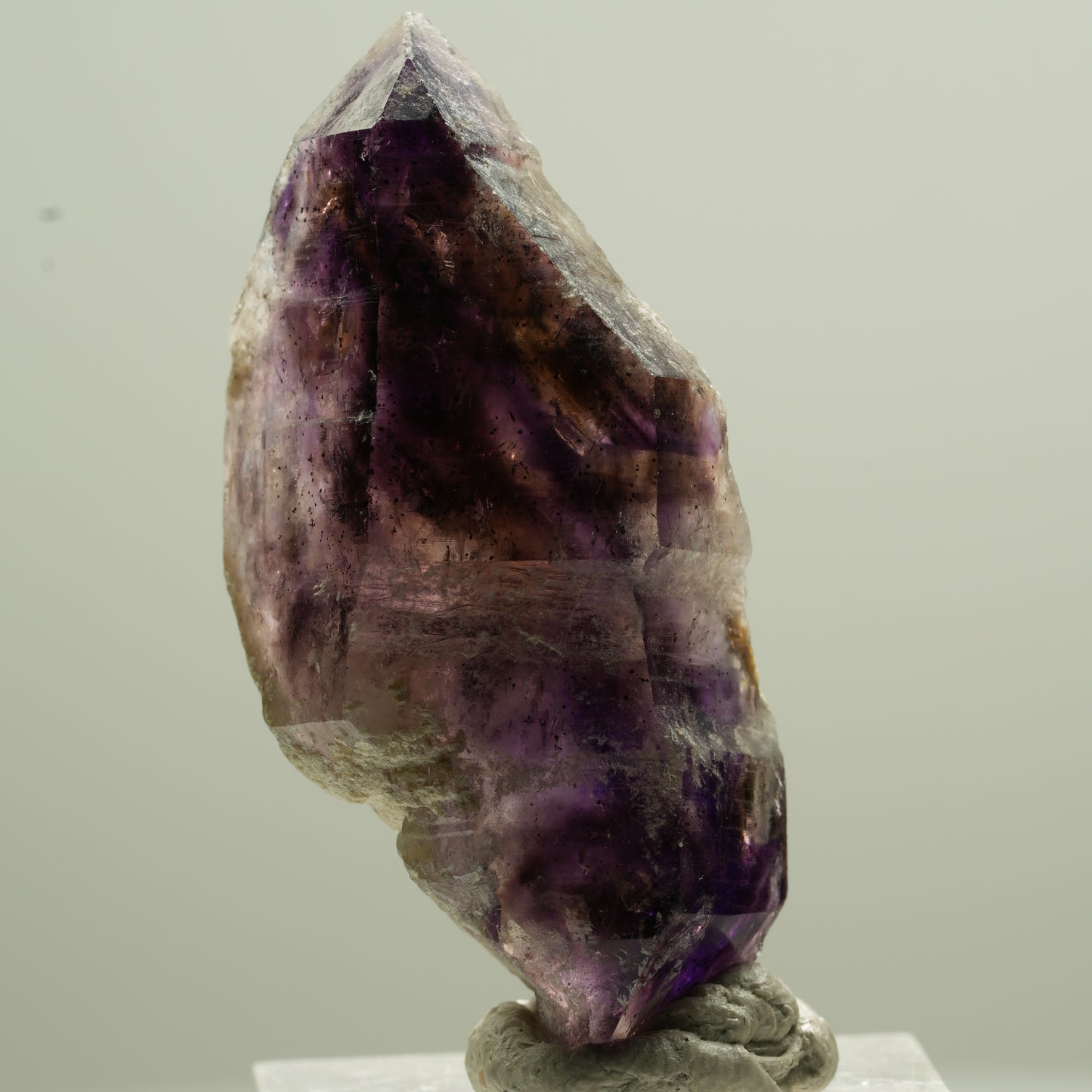 Seltene Phantom Amethyst Zepter Spitze Brandberg, Namibia 47*22*15mm #13772