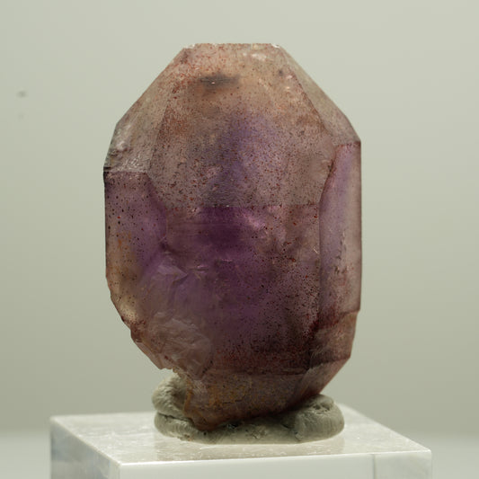 Seltene Phantom Amethyst Zepter mit Eisen Spitze Brandberg, Namibia 37*22*22mm #13775