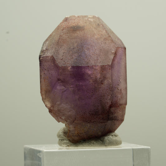 Seltene Phantom Amethyst Zepter mit Eisen Spitze Brandberg, Namibia 37*22*22mm #13775
