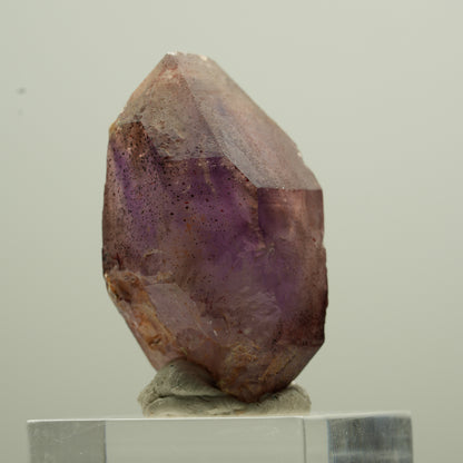 Sceptre d'améthyste fantôme rare avec pointe de fer Brandberg, Namibie 37*22*22mm #13775