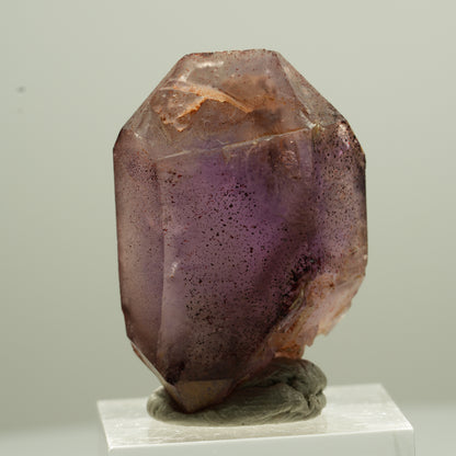 Sceptre d'améthyste fantôme rare avec pointe de fer Brandberg, Namibie 37*22*22mm #13775