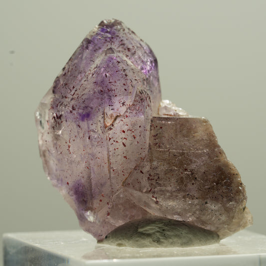 Seltene Phantom Amethyst Zepter mit Eisen Spitze Brandberg, Namibia 30*20*17mm #13776