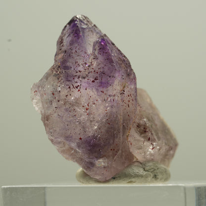 Sceptre d'améthyste fantôme rare avec pointe de fer Brandberg, Namibie 30*20*17mm #13776