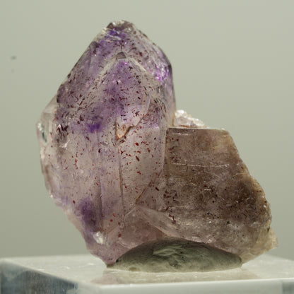 Sceptre d'améthyste fantôme rare avec pointe de fer Brandberg, Namibie 30*20*17mm #13776