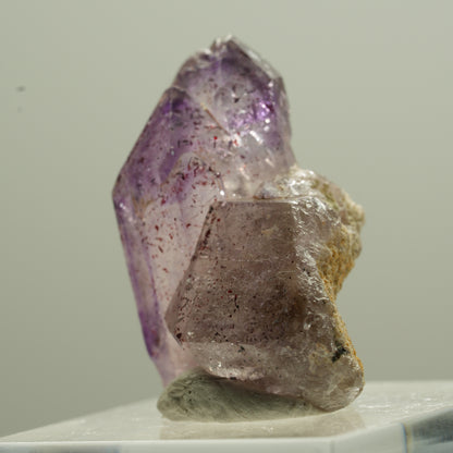 Sceptre d'améthyste fantôme rare avec pointe de fer Brandberg, Namibie 30*20*17mm #13776
