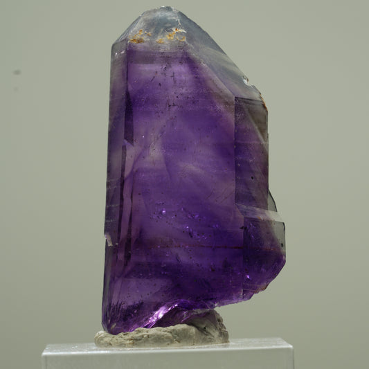 Klare Lemurian Phantom Amethyst Spitze Goboboseb, Namibia 42*23*11mm #13784