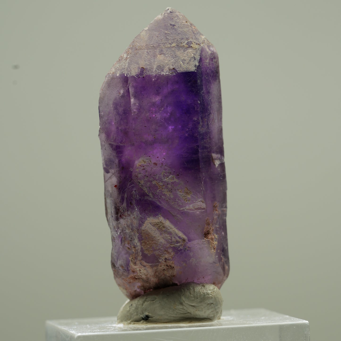 Klare Phantom Amethyst Doppelender Spitze Brandberg, Namibia 40*16*15mm #13785