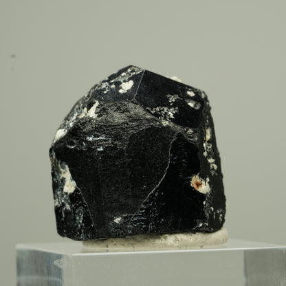 Seltener Schörl Turmalin Kristall mit Orthoklas, schwarz Erongo, Namibia 22*22*21mm #13788