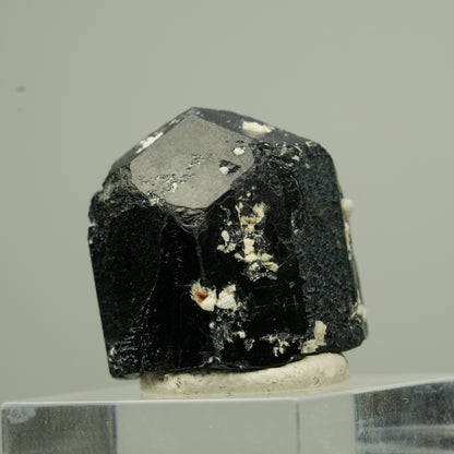 Seltener Schörl Turmalin Kristall mit Orthoklas, schwarz Erongo, Namibia 22*22*21mm #13788