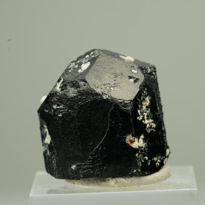 Seltener Schörl Turmalin Kristall mit Orthoklas, schwarz Erongo, Namibia 22*22*21mm #13788