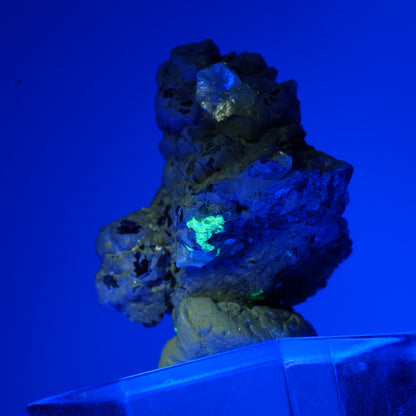 Bunte Phantom Fluorit, Schörl Turmalin, Hyalit Opal, Muskovit Erongo, Namibia 31*26*25mm #13789