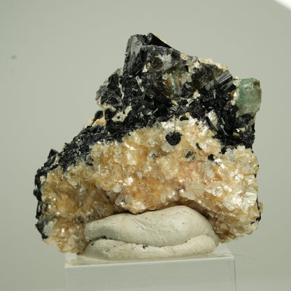 Bunte Phantom Fluorit, Schörl Turmalin, Muskovit, Rauchquarz Erongo, Namibia 48*40*29mm #13795