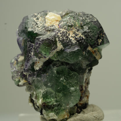 Phantom Fluorit Würfel, Schörl Turmalin, Muskovit Erongo, Namibia 31*27*22mm #13798