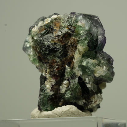 Phantom Fluorit Würfel, Schörl Turmalin, Muskovit Erongo, Namibia 31*27*22mm #13798