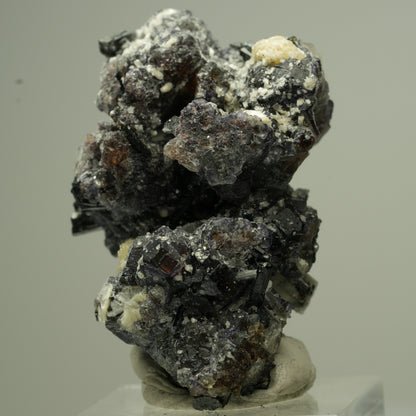 Bunte Phantom Fluorit, Schörl Turmalin, Hyalit Opal, Muskovit Erongo, Namibia 48*33*22mm #13799