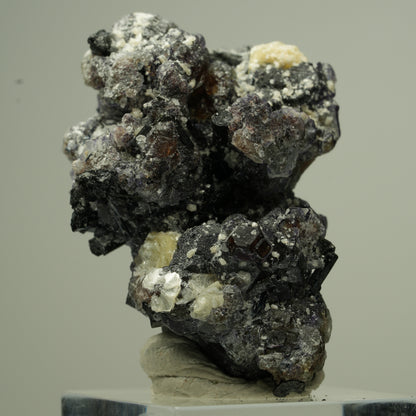 Bunte Phantom Fluorit, Schörl Turmalin, Hyalit Opal, Muskovit Erongo, Namibia 48*33*22mm #13799