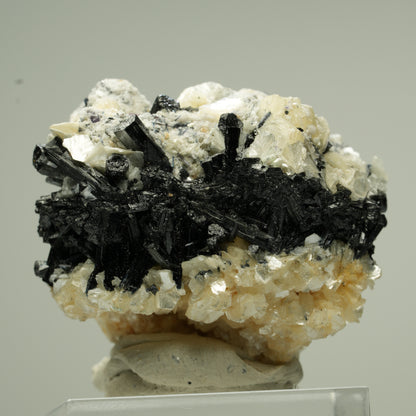 Bunte Phantom Fluorit Würfel, Schörl Turmalin, Muskovit Erongo, Namibia 36*34*28mm #13802