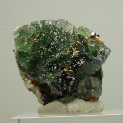 Phantom Fluorit Würfel, Schörl Turmalin, Muskovit Erongo, Namibia 28*23*21mm #13816