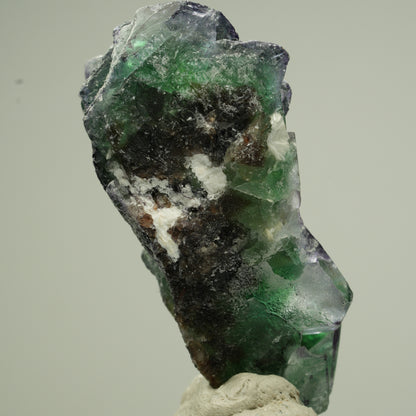 Klare Phantom Fluorit Würfel, Muskovit Stufe Erongo, Namibia 50*28*21mm #13820