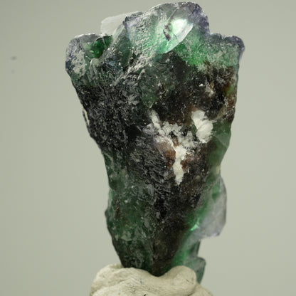Klare Phantom Fluorit Würfel, Muskovit Stufe Erongo, Namibia 50*28*21mm #13820