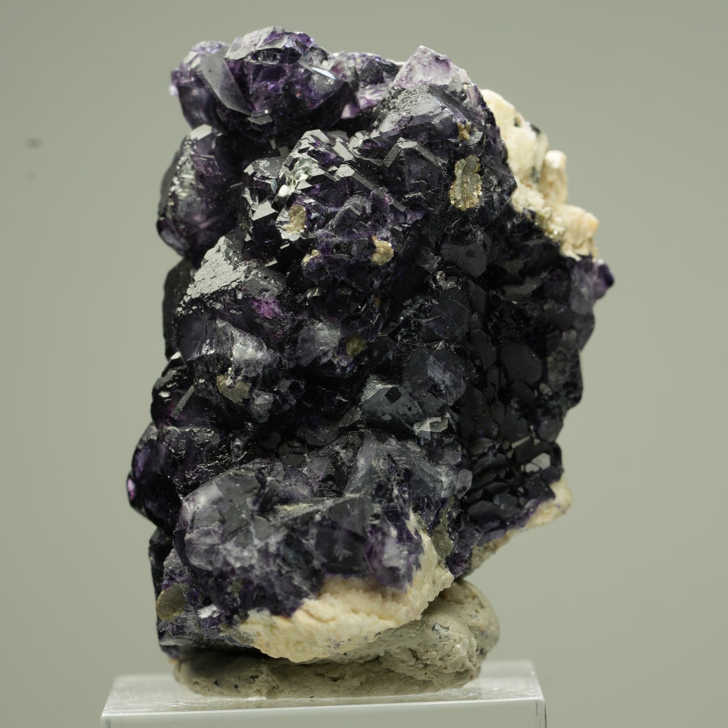 Seltene Phantom Fluorit, Orthoklas, Hyalit Opal Stufe Erongo, Namibia 44*38*34mm #13830
