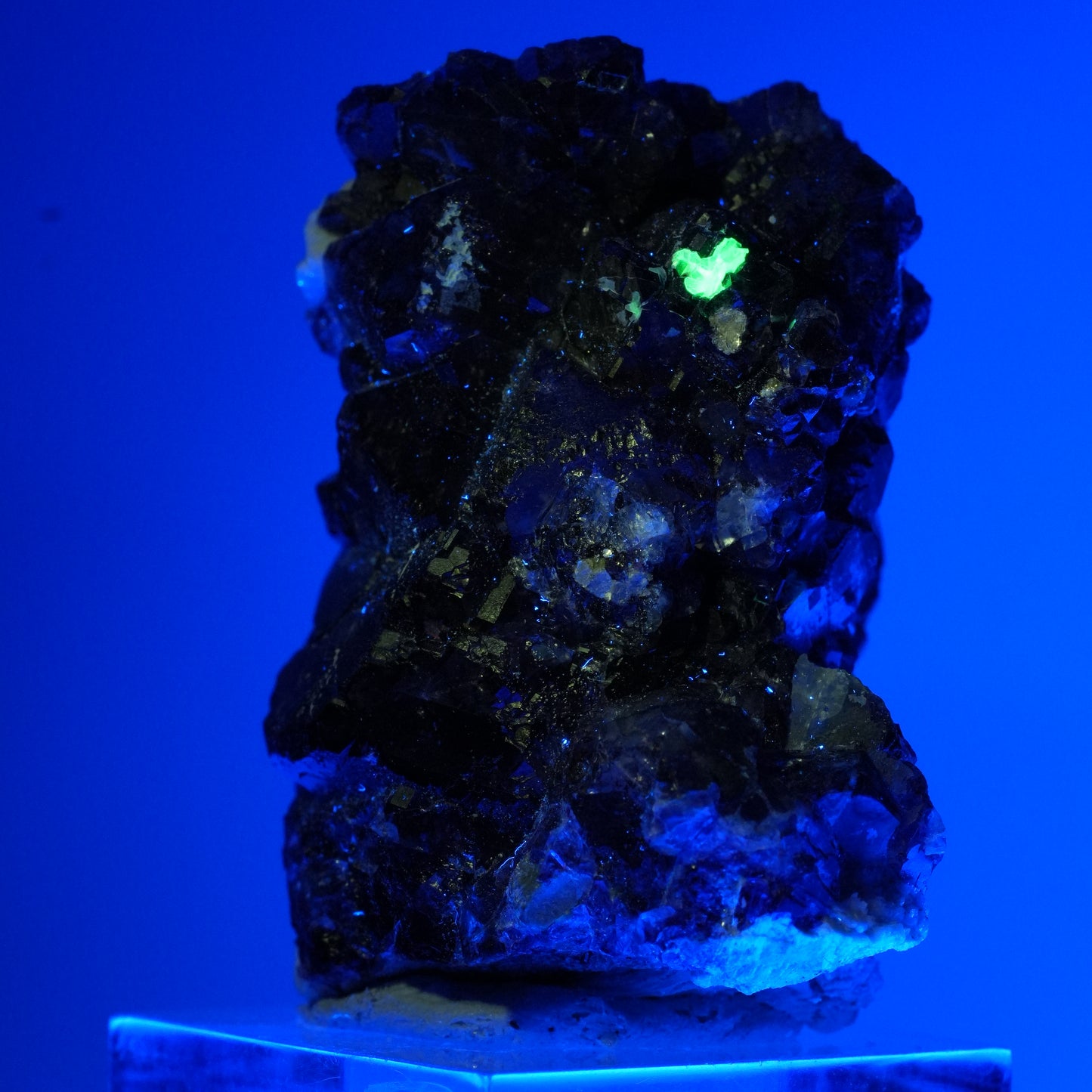 Seltene Phantom Fluorit, Orthoklas, Hyalit Opal Stufe Erongo, Namibia 44*38*34mm #13830