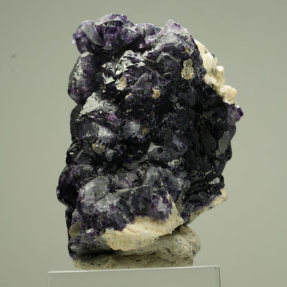 Seltene Phantom Fluorit, Orthoklas, Hyalit Opal Stufe Erongo, Namibia 44*38*34mm #13830