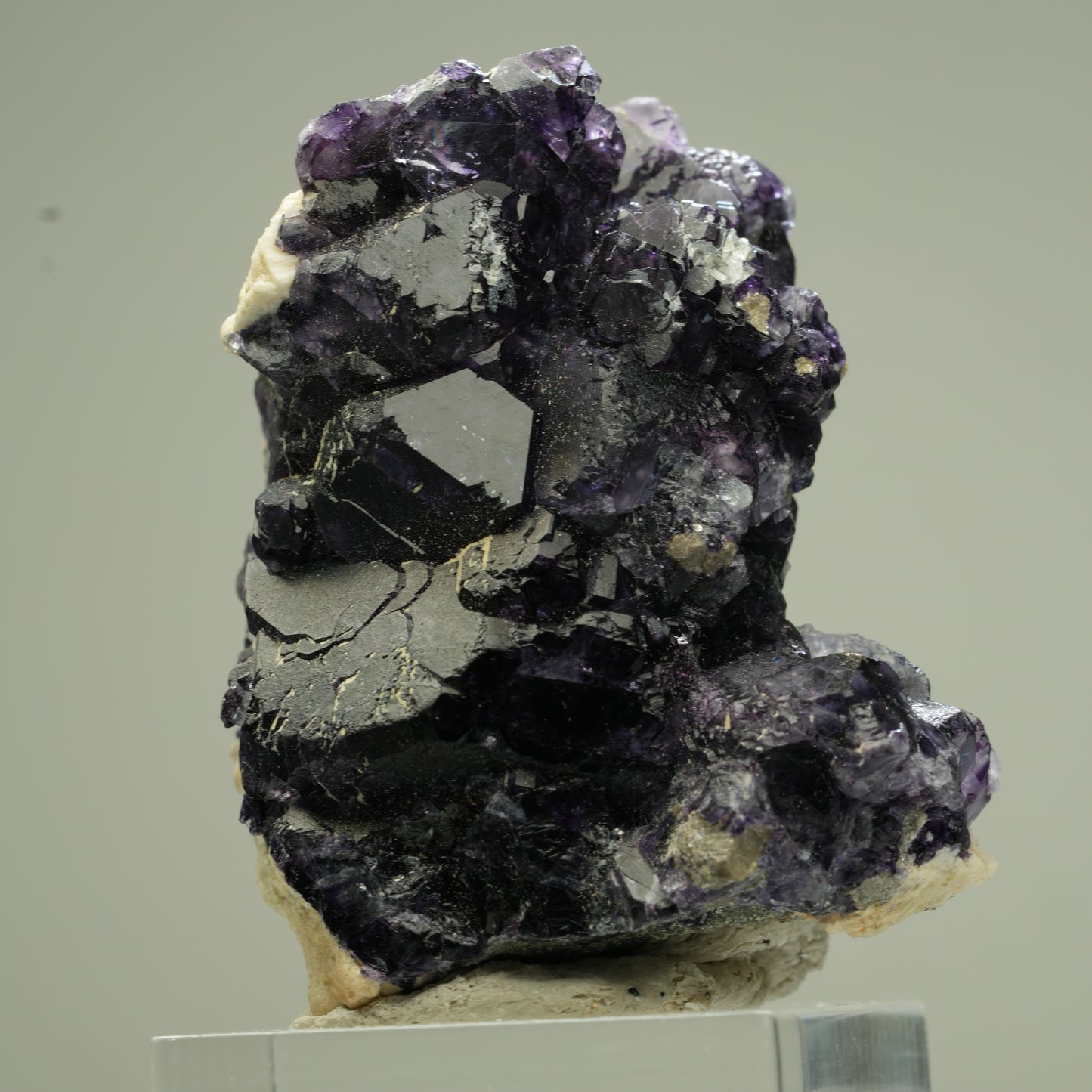 Seltene Phantom Fluorit, Orthoklas, Hyalit Opal Stufe Erongo, Namibia 44*38*34mm #13830