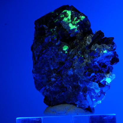Bunte Phantom Fluorit, Schörl Turmalin, Hyalit Opal, Muskovit Erongo, Namibia 46*44*31mm #13832