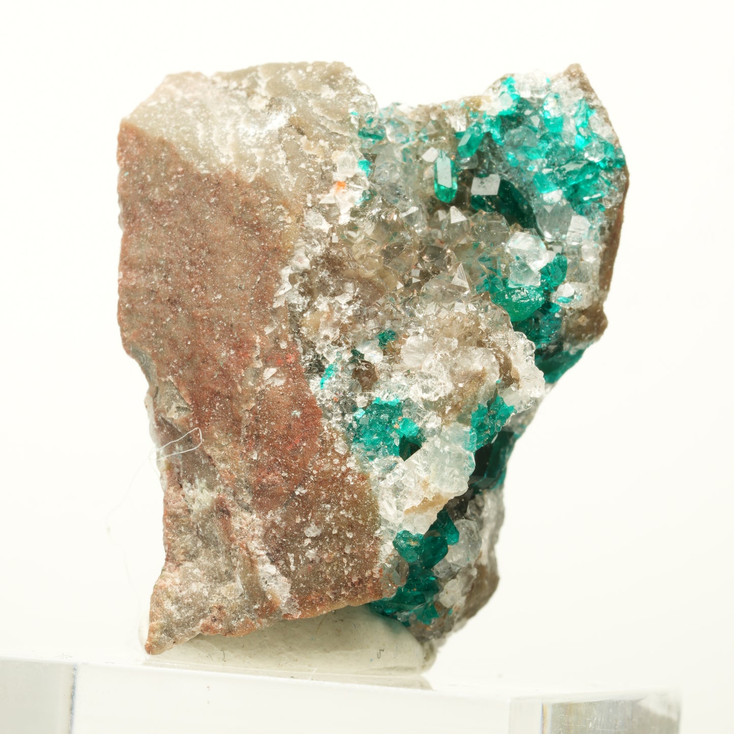 Seltene Dioptas XX, Calcit Stufe, grün Republik Kongo 31*24*20mm #13866