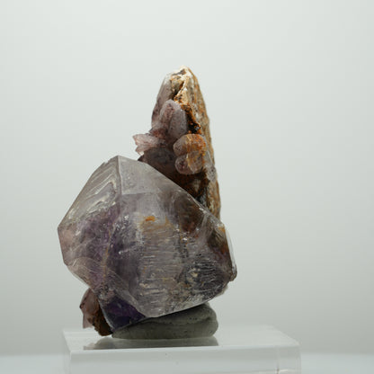 Skelett Phantom Amethyst Eisen Zepter auf Matrix Brandberg, Namibia 84*62*41mm #13894